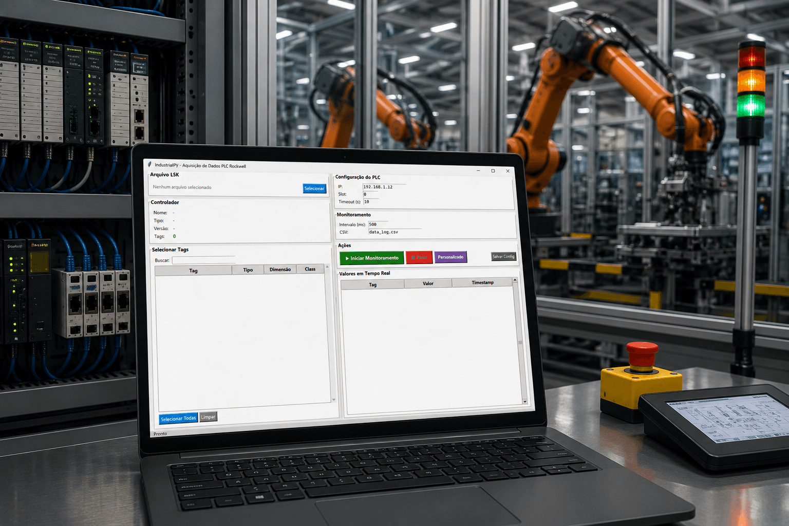 Sistema de Aquisição de Dados Industriais